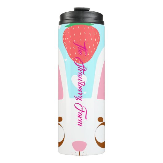 Strawberry Bunny Thermosbecher (Vorderseite)