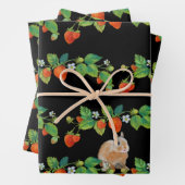 Strawberry Bunny Wrapping Paper Geschenkpapier Set (Beispiel)
