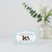 Strawberry Business Card Visitenkarte (Stehend Vorderseite)