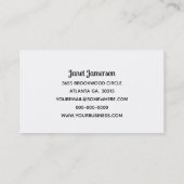 Strawberry Business Cards Visitenkarte (Rückseite)