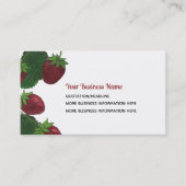 Strawberry Business Cards Visitenkarte (Vorderseite)