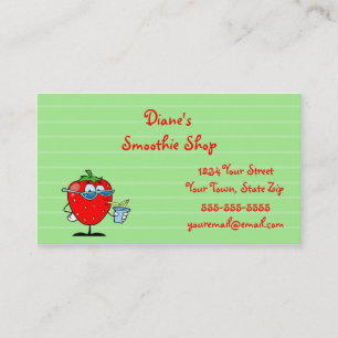 Strawberry Business Cards Visitenkarte