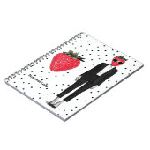 Strawberry Business Lady Notebook – Cute Fashion F Notizblock (Linke Seite)
