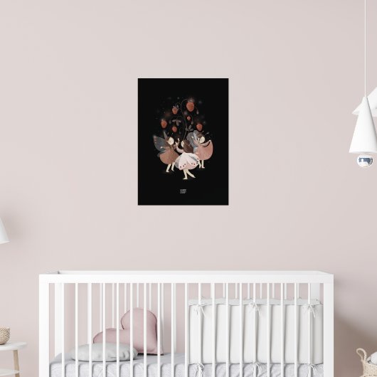 STRAWBERRY BUTTERFLY von Alexandra Dikaia Poster (Kinderzimmer 2)