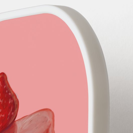 Strawberry Cake custom name Pickleball Schläger (Linke Seite)