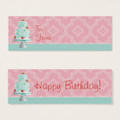 Strawberry Cake Skinny Gift Tag (Vorne & Hinten)