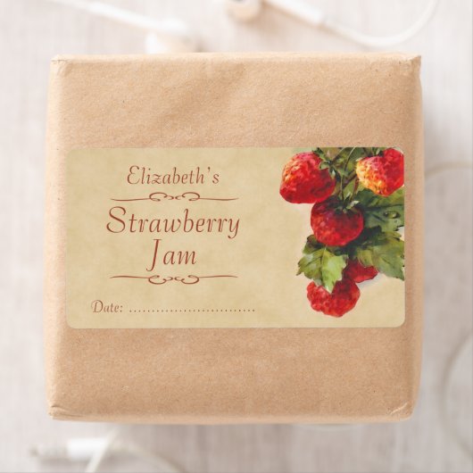 Strawberry Canning-Etikett (Insitu)