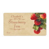 Strawberry Canning-Etikett (Vorne)