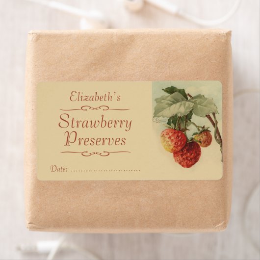 Strawberry Canning-Etikett (Insitu)