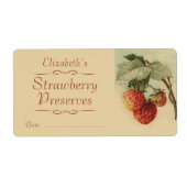Strawberry Canning-Etikett (Vorne)
