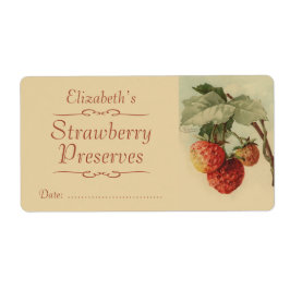 Strawberry Canning-Etikett