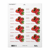 Strawberry Canning Labels (Vorne)