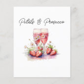Strawberry Champagne Brautparty Wedding Game (Rückseite)