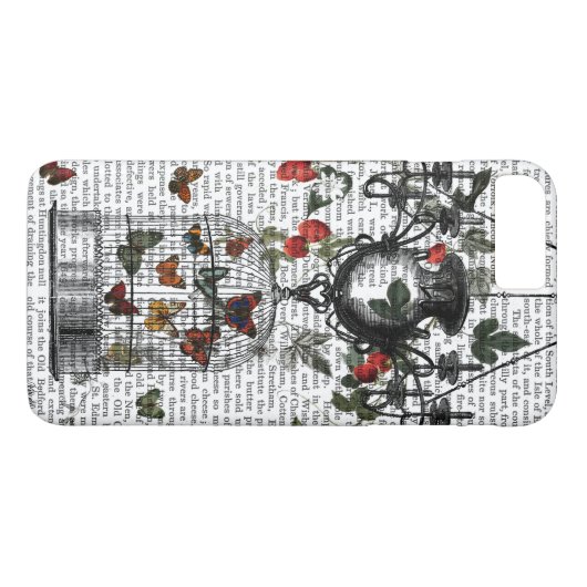 Strawberry Chandelier Case-Mate iPhone Hülle (Rückseite (Horizontal))