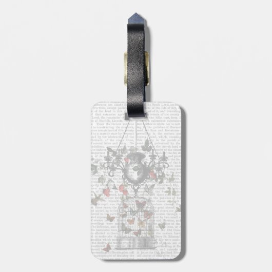 Strawberry Chandelier Gepäckanhänger (Rückseite vertikal)