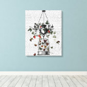 Strawberry Chandelier Leinwanddruck (Insitu (Holzboden))