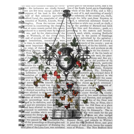 Strawberry Chandelier Notizblock (Vorderseite)