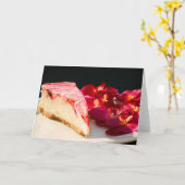Strawberry Cheesecake And Orchids Greeting Card Karte (Gelbe Blume)