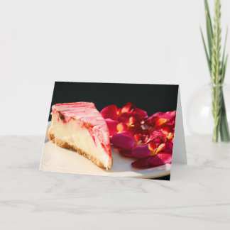 Strawberry Cheesecake And Orchids Greeting Card Karte