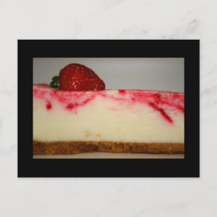 Strawberry Cheesecake Postcard Postkarte
