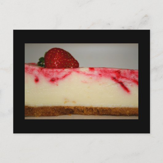 Strawberry Cheesecake Postcard Postkarte (Vorderseite)