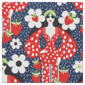 Strawberry Chic Stoff (Nahaufnahme)