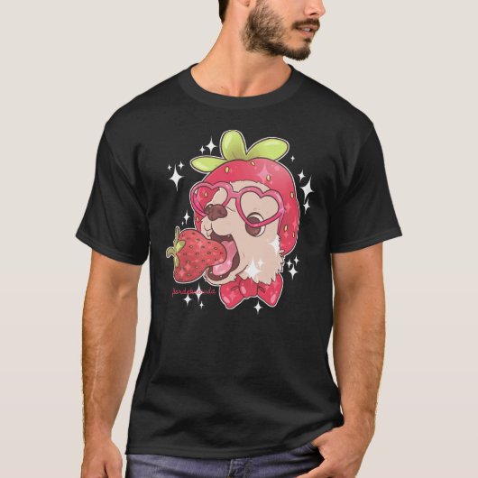 Strawberry Chihuahua T-Shirt (Vorderseite)