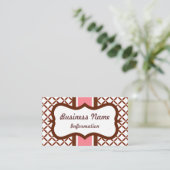 Strawberry Chocolate Business Card Visitenkarte (Stehend Vorderseite)