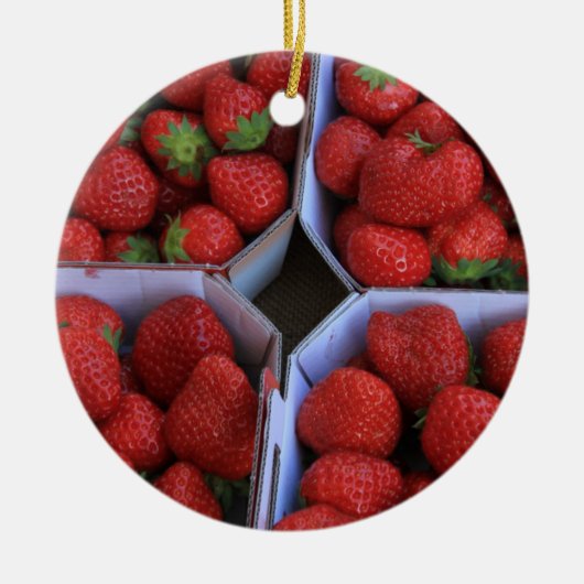Strawberry Christmas Ornament (Vorne)