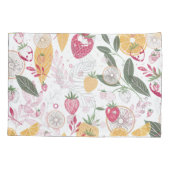 Strawberry Citrus Fruit Pillowcase Kissenbezug (Rückseite)