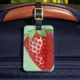 Strawberry Clos-Up Gepäckanhänger