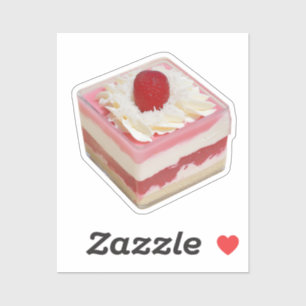 Strawberry Coconut Layered Dessert Aufkleber