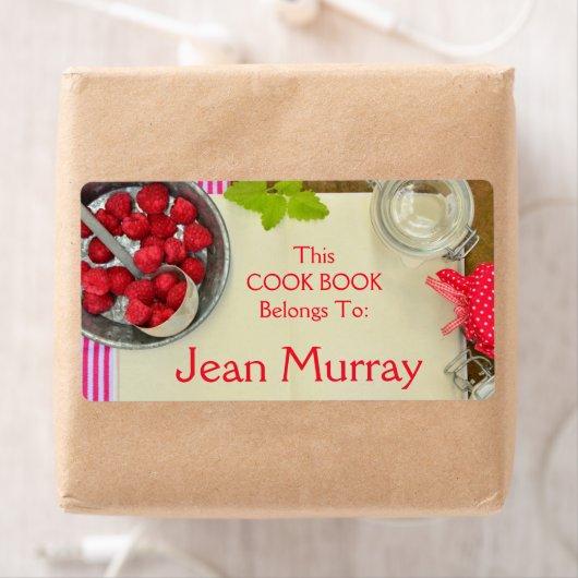 Strawberry Cook Book Label (Insitu)