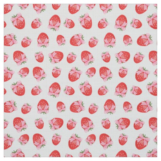 Strawberry Coquette Print Stoff (Muster)