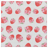 Strawberry Coquette Print Stoff (Nahaufnahme)