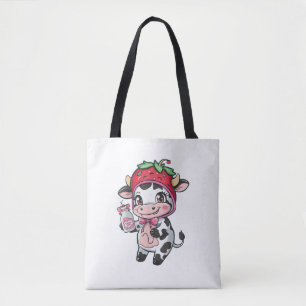 Strawberry Cow Kawaii Anime Strawberry Milk _2 Tasche