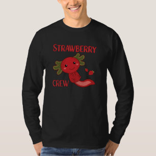 Strawberry Crew Kawaii Axolotl Berry Niedlich T-Shirt