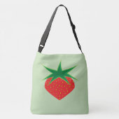 Strawberry Crossbody Bag (2 Größen) Tragetaschen Mit Langen Trägern (Rückseite)