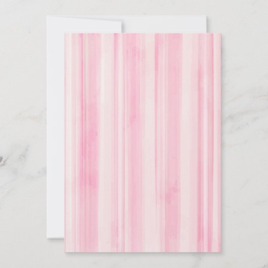 Strawberry Cupcake 1. Geburtstag Einladung (Rückseite)