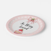 Strawberry Cupcake Baby Duwer Teller (Schrägansicht)