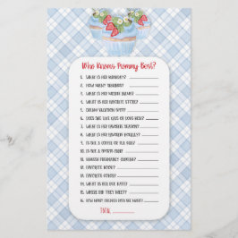 Strawberry Cupcake Blue Baby to Beduwer Game Flyer