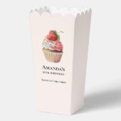 Strawberry Cupcake Dessert Geburtstag Vielen Dank Geschenkschachtel (Vorderseite)