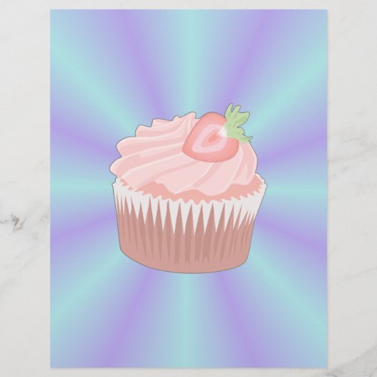 Strawberry Cupcake Flyer (Hinten)
