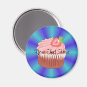 Strawberry Cupcake Magnet (Vorderseite/Rückseite)