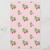 Strawberry Cupcake Pink Baby to Bee Shower Game Flyer (Hinten)