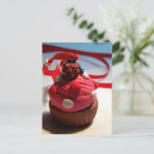 Strawberry Cupcake Postkarte (Stehend Vorderseite)