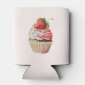 Strawberry Cupcake Sweet Dessert Dosenkühler (Rückseite)