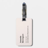 Strawberry Cupcake Sweet Dessert Gepäckanhänger (Rückseite vertikal)