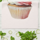 Strawberry Cupcake Sweet Dessert Geschirrtuch (Gefaltet)