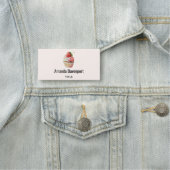 Strawberry Cupcake Sweet Dessert Namensschild (Beispiel)